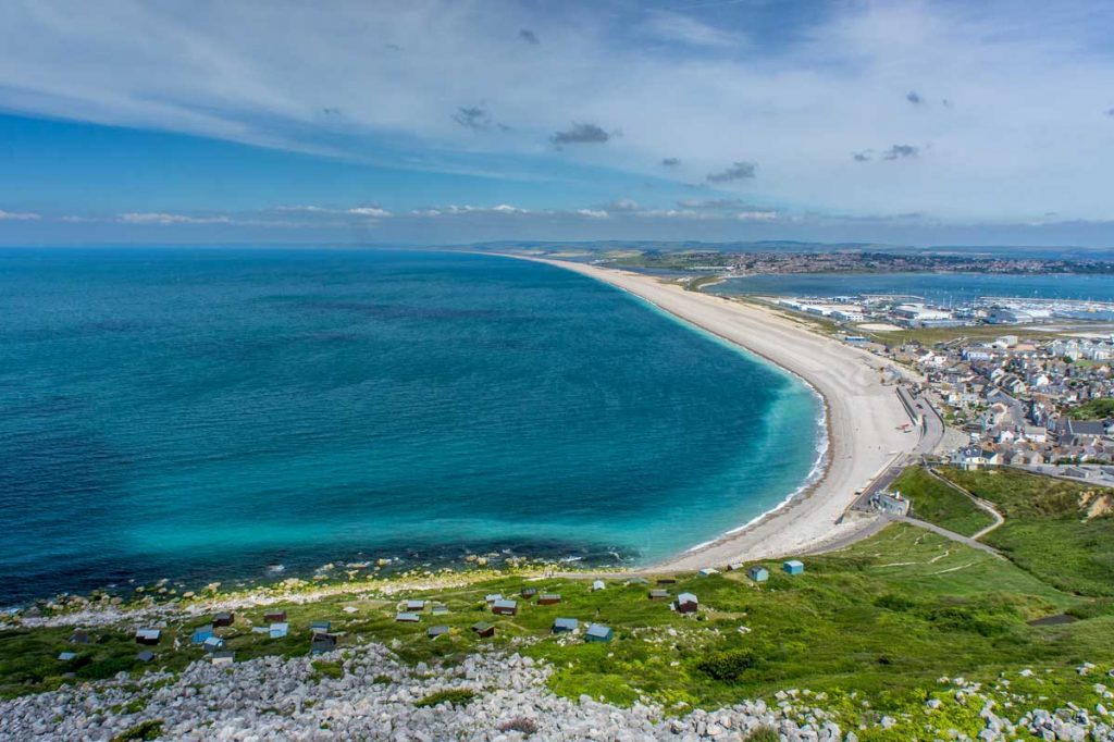 View from Portland over Chesil Beach