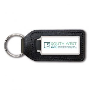 South West 660 Black Leather Key Ring
