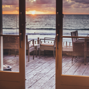 Tolcarne beach village