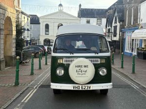 Camper in town